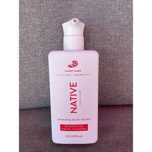 NATIVE CANDY CANE BRIGHTENING FACIAL CLEANSER SULFATE FREE 12oz